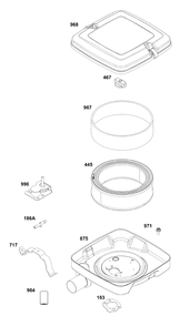Air Cleaner Group Diagram and Parts List for 305447-0037-G1 200000 - 399999 Briggs and Stratton Engine